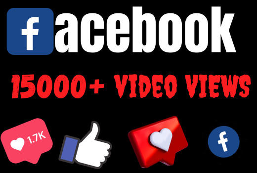 I will add 15000+ Facebook Video/Reels Views, all are 100% real and organic, Lifetime Guarantee