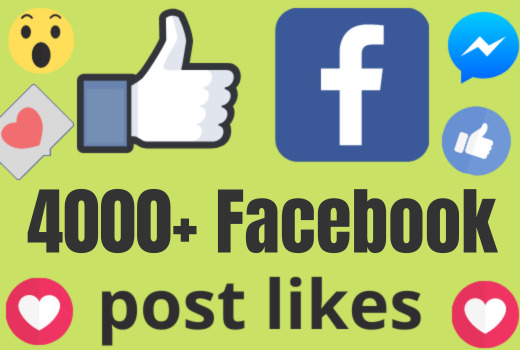 I will add 4000+ REAL AND non drop Facebook post /photos or video likes