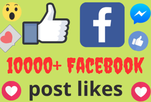 I will add 10000+ REAL AND non drop Facebook post /photos or video likes