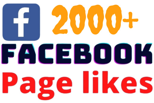 I will add 2000+ Facebook page likes ,all likes are 100% real and organic.