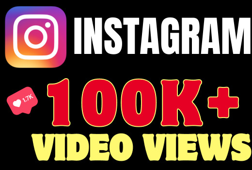 I will add 100K+ Instagram Video Views, all are 100% real and organic, Lifetime Guarantee