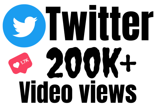 I will add 200K+ Twitter video Views, all are 100% real and organic, Lifetime Guarantee