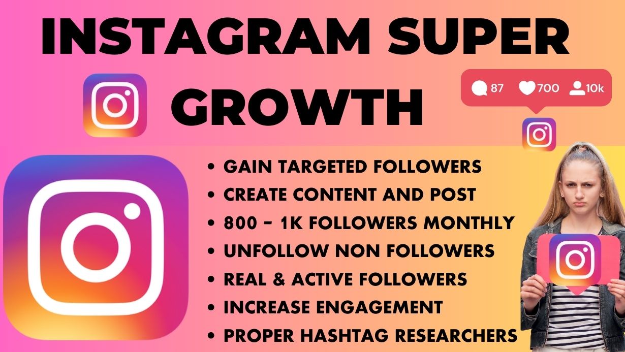 I will be your instagram manager and gain targeted followers