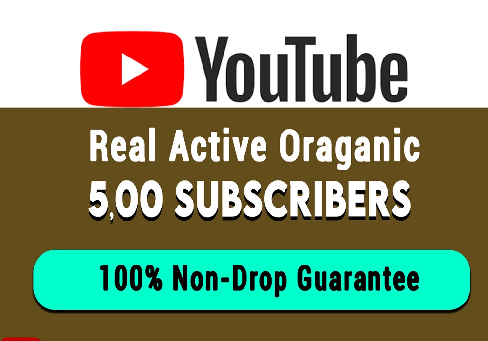I will Do organic 500 YouTube subscribers | YouTube subscribers