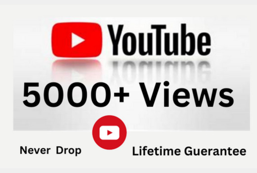 I will add 5000+ YouTube views 100% organic & Nonedrop service