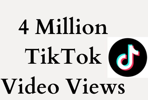 Get 4 Million+ Tiktok Monetizable Video Views Instant, Non-drop, And Permanent