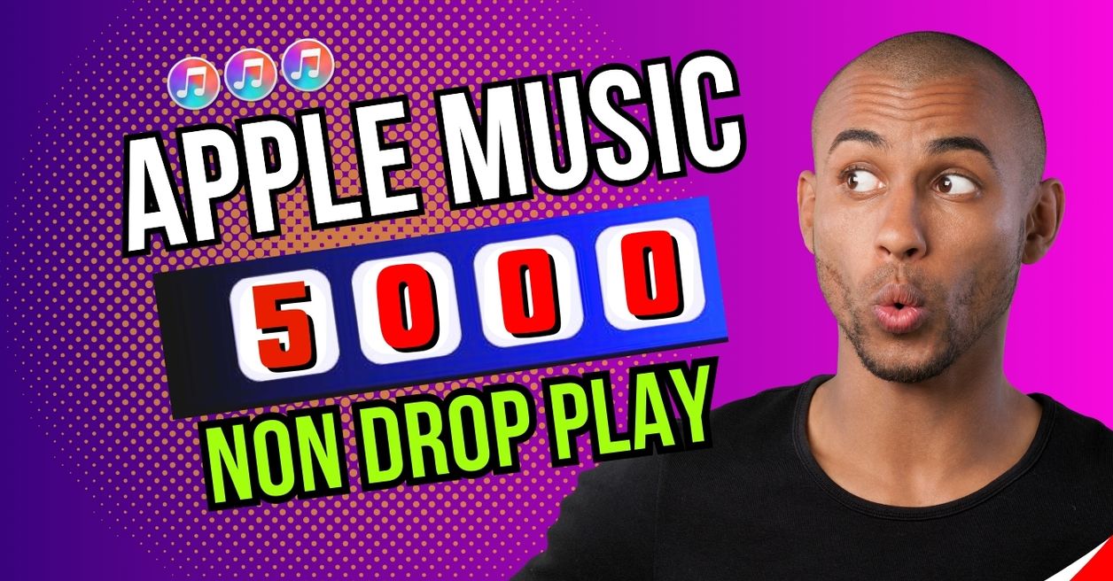 Get 1k to 5k Apple music play from HQ account, Real and active users and Royalties Eligible permanent guaranteed