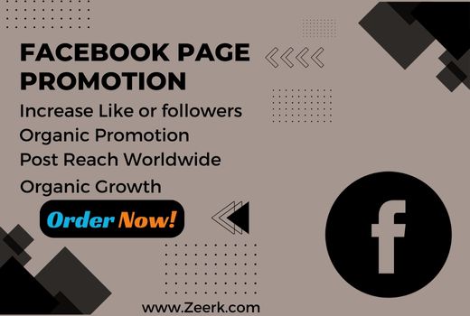 I will Promote Your Facebook Page Or Profile to Increase Like or followers