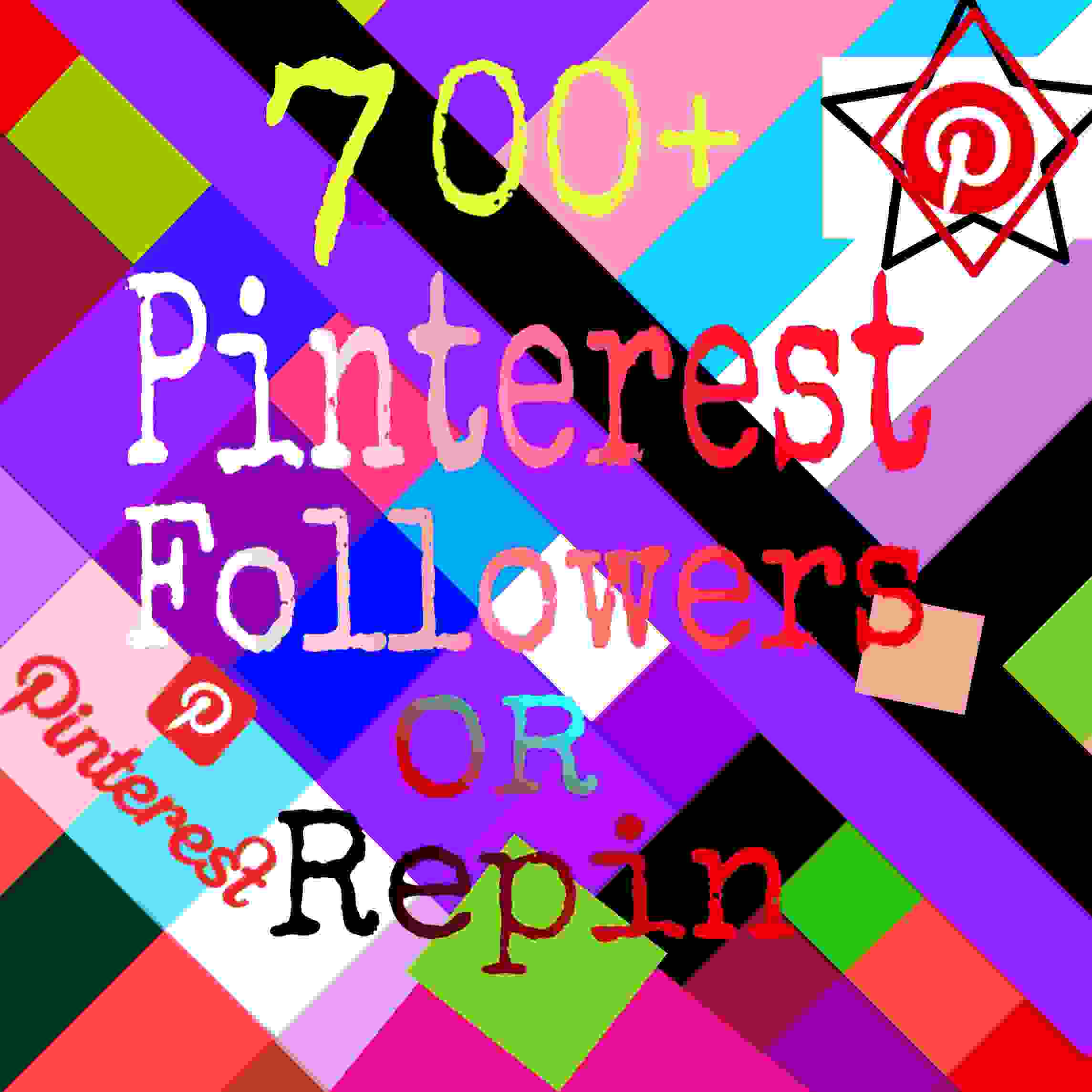 I will give you 700+ naturally grow world wide pinterest promotion fast delivery