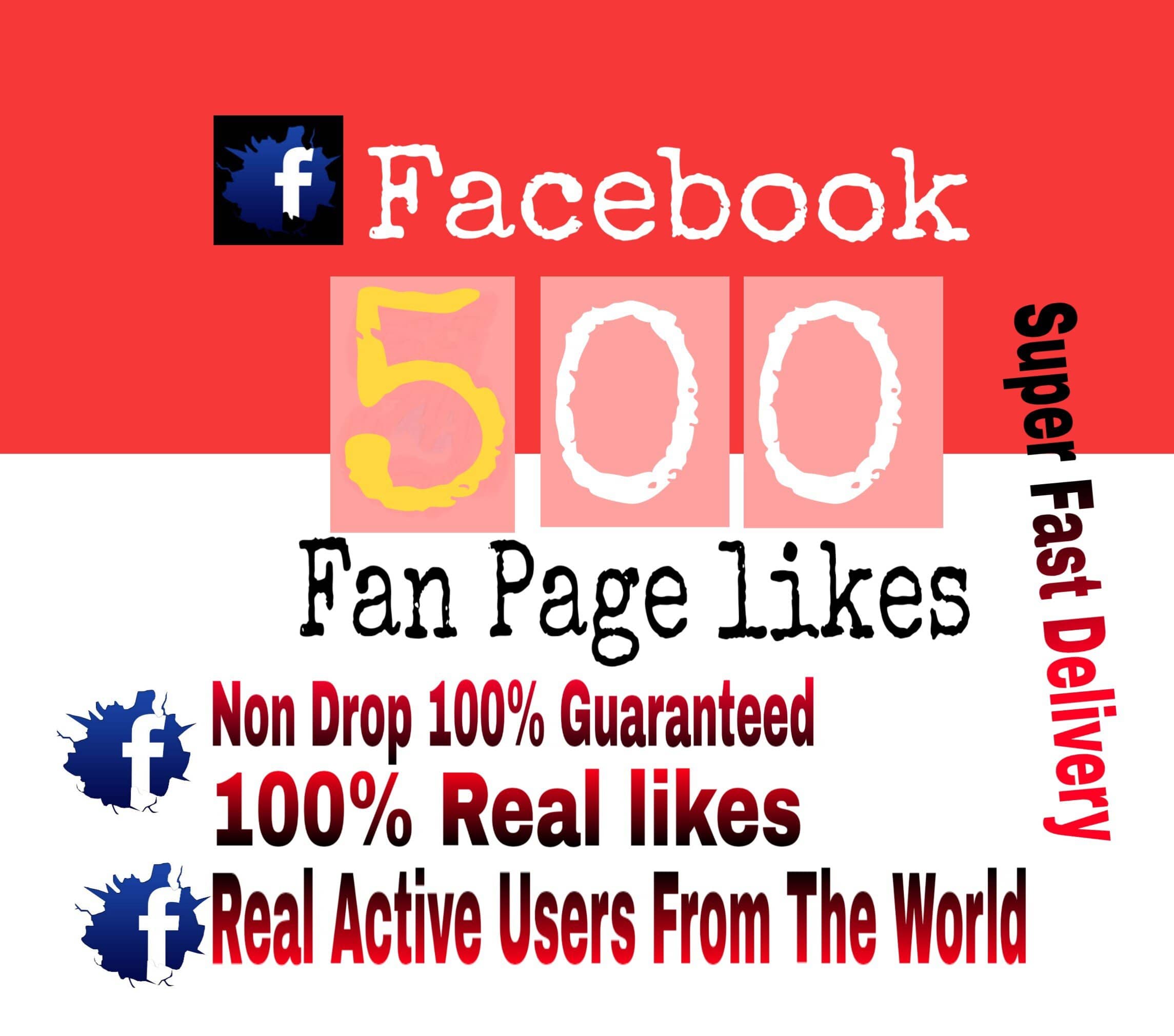 I will Promote 500+ Facebook Fan Page Likes or page like or photo like