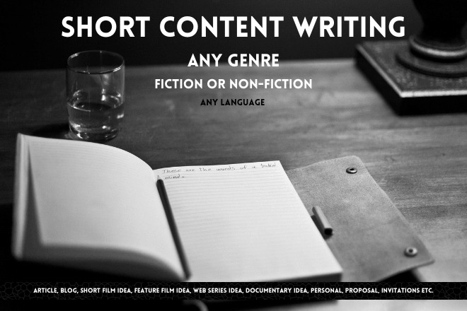 Short content writing for any genre