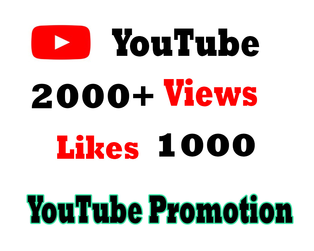 2000+ YouTube Video Views + 1000 Video Likes | Lifetime Guaranteed