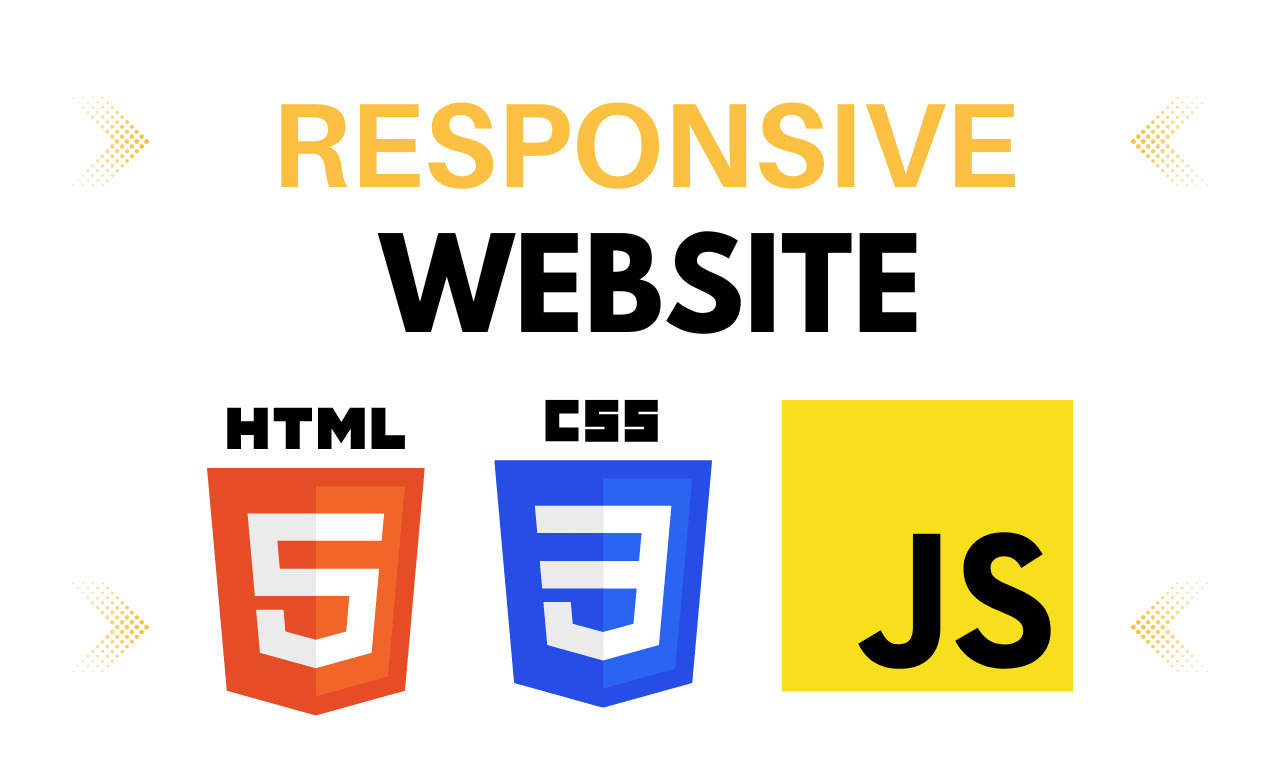 I will design professional responsive website HTML CSS js PHP sql bootstrap