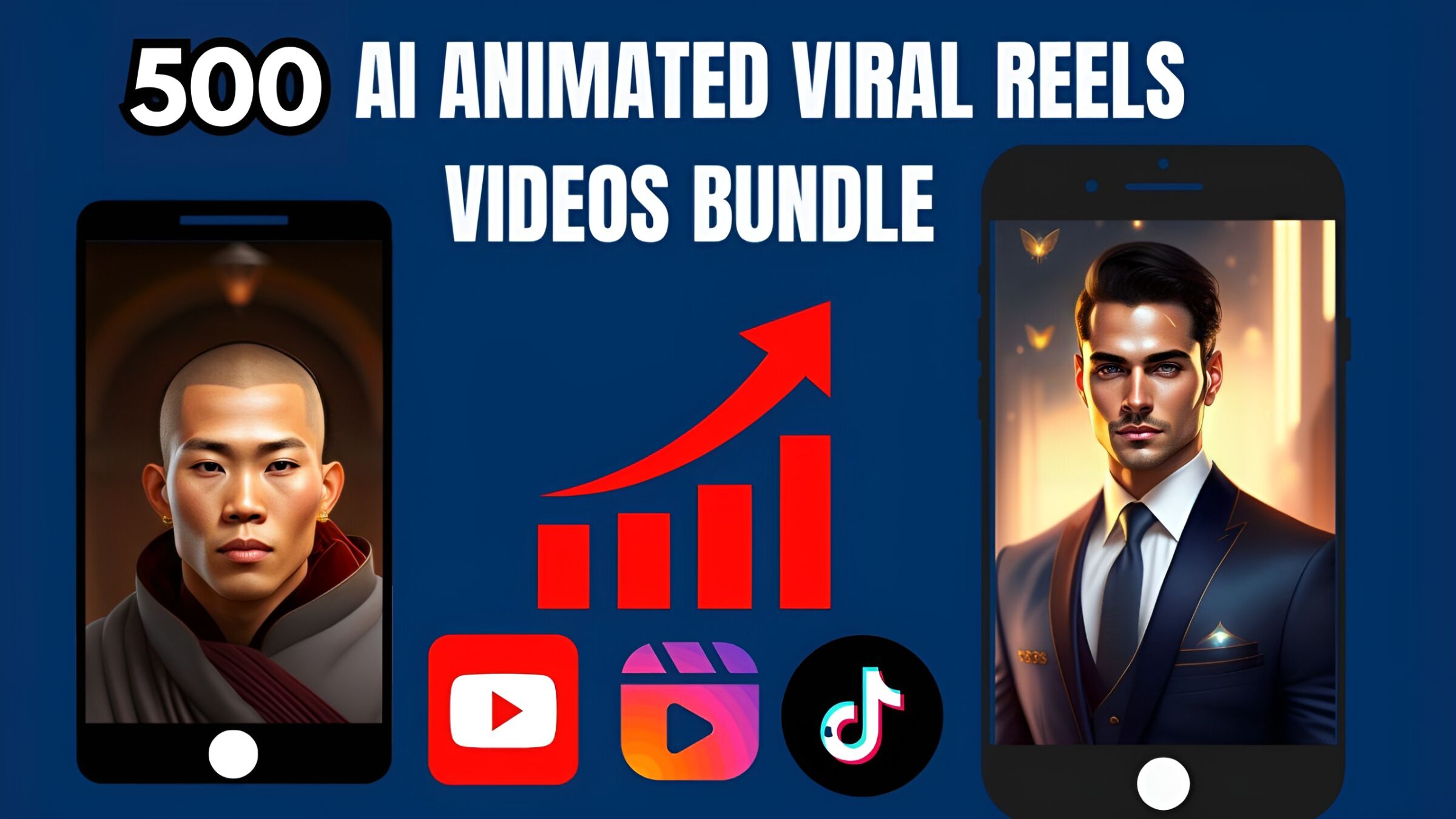 Get 500 AI Animated Viral Instagram Reels & YouTube Shorts Bundle!