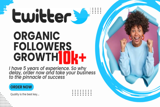 Get 10K+ Twitter Followers, Non-drop and Permanent