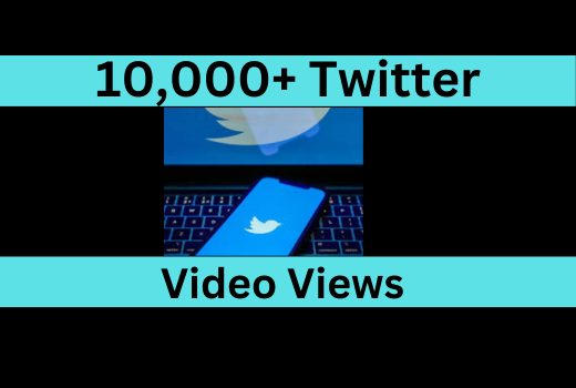 10,000 Twitter video views instant
