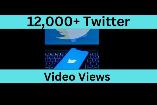 12,000 Twitter video views instant
