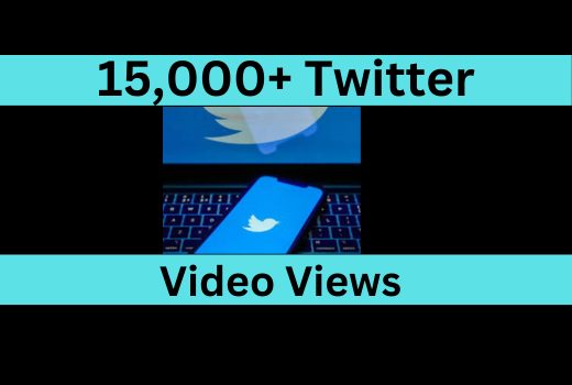 15,000 Twitter video views instant