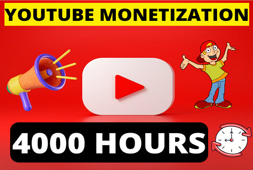 organic 3000 hours YouTube Watchtime with 500+ free youTube subscribers