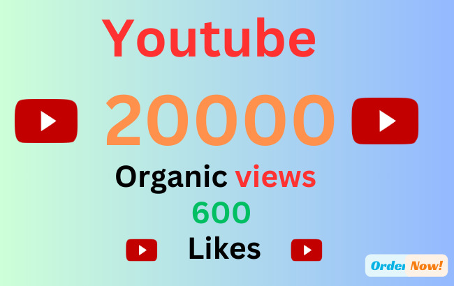 20000+ Youtube views to your video for Lifetime || 100% Organic with 600 Likes