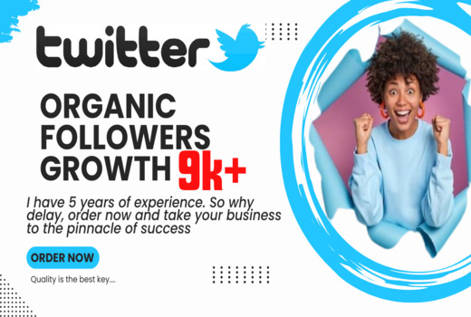 Get 9K+ Twitter Followers, Non-drop and Permanent