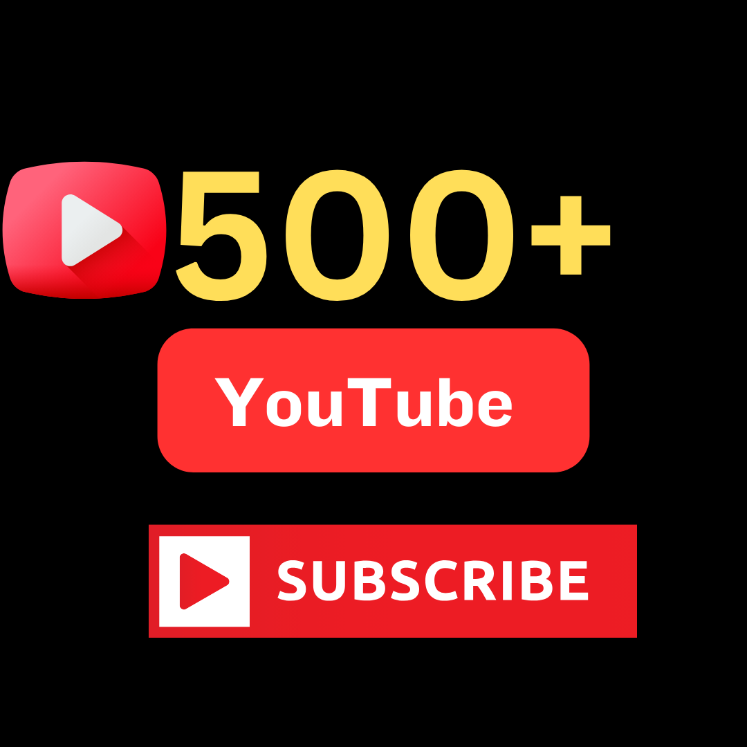 You will get Organic 500+ YouTube Subscriber in your Channel, Non Drop Guaranteed