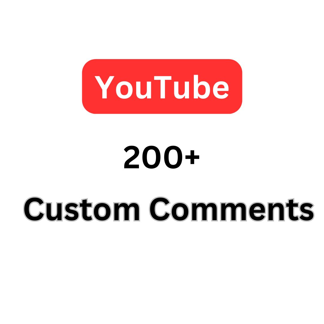 You will get YouTube 200+ comment  YouTube promotion