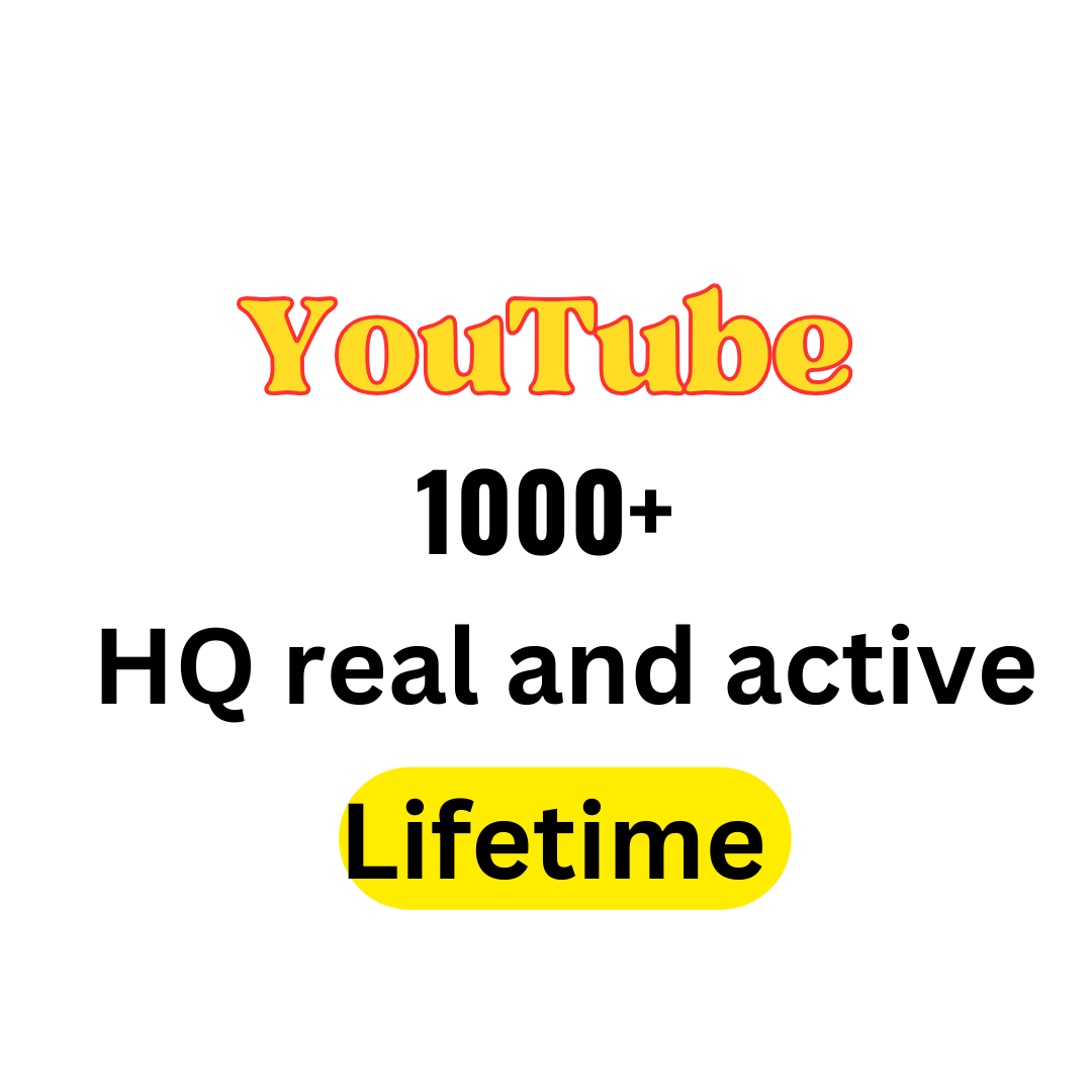 You will get 1000+ HQ real and active YouTube subscribers lifetime guarantee