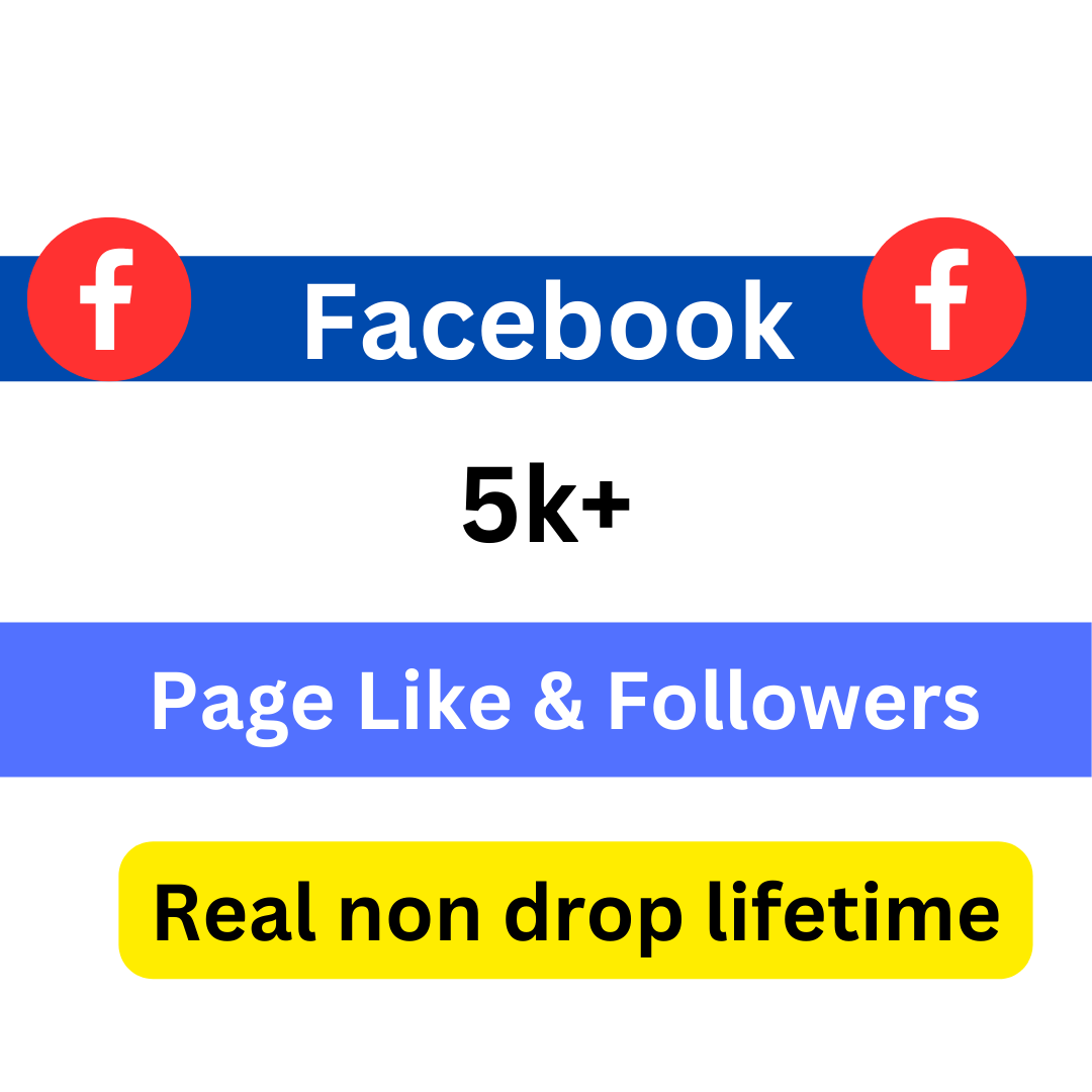 You will get 5000+ Organic Facebook Like & Followers Permanent Life Time