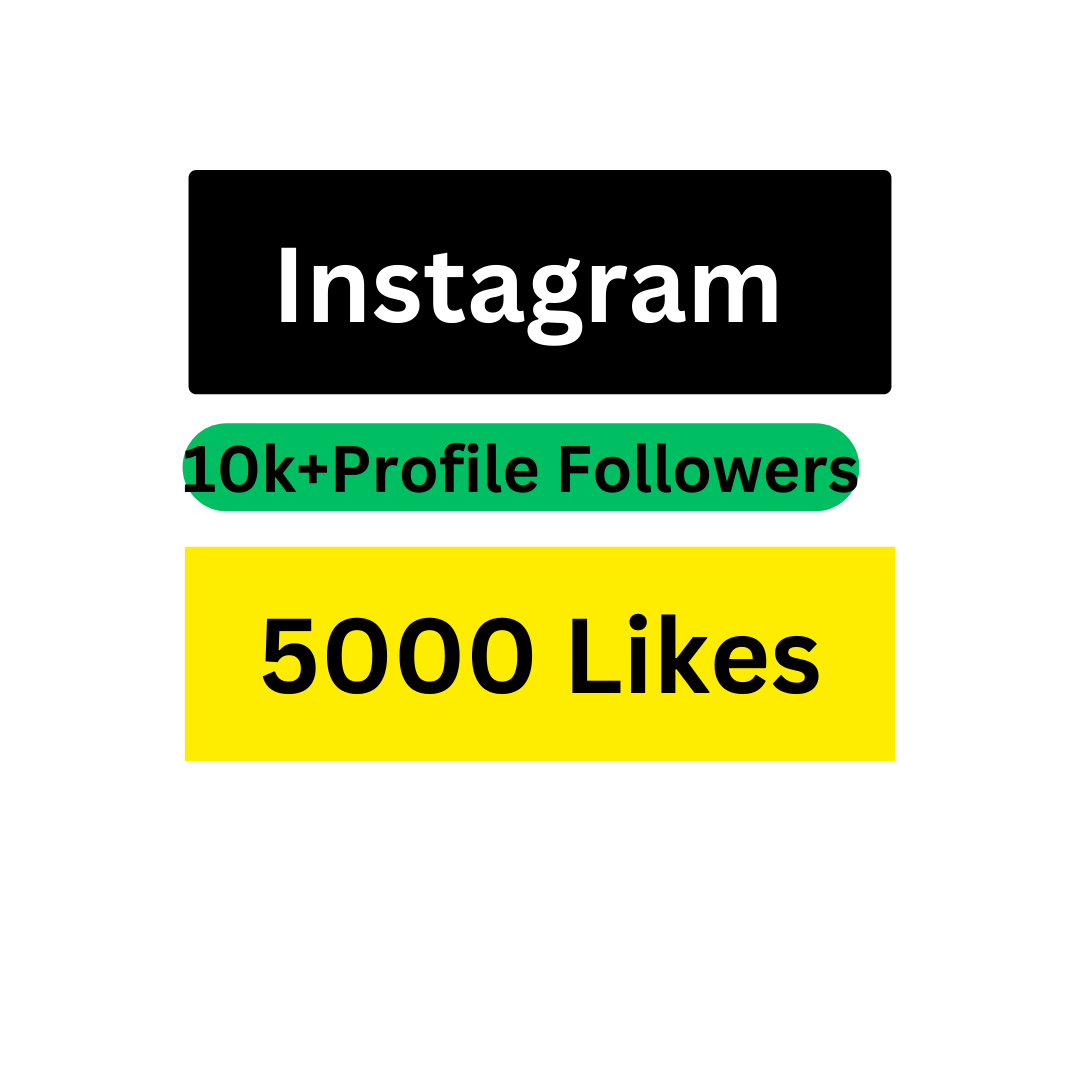 10,000+ Instagram Profile Followers with 100% Non Drop 5000 likes free guaranteed Lifetime