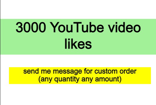 3000 YouTube video likes non drop guaranteed