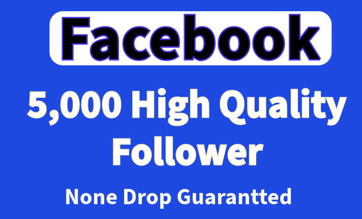 You will get 5000+ Organic Facebook profile/page Followers Instant