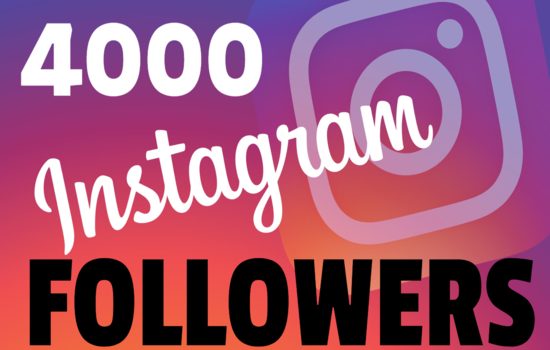 4000 Instagram followers with 4000 post likes