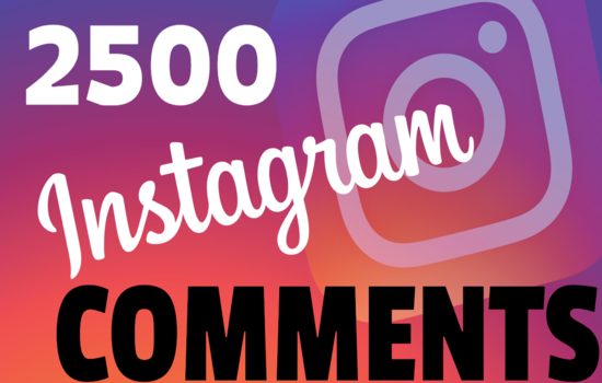 2500 Instagram non drop comments instant