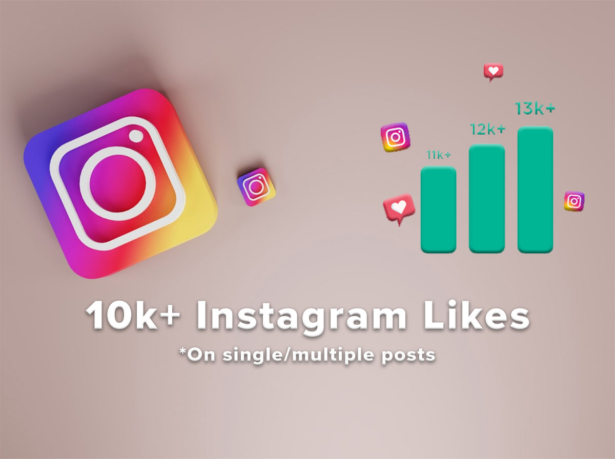 Get 10,000+ Instagram Likes on single/multiple Instagram posts