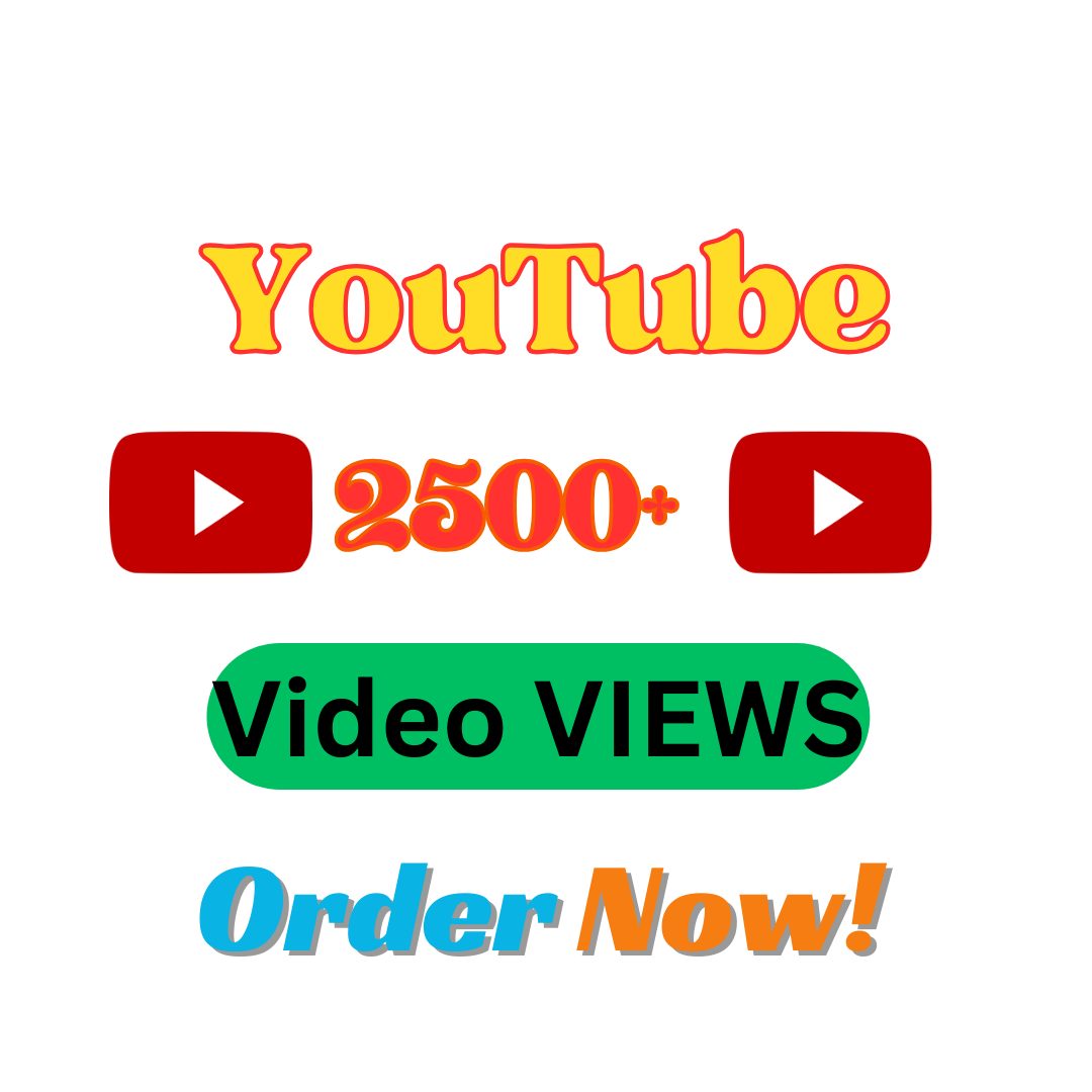 You will get 2500+ Organic YouTube Views| YouTube real audience | YouTube views