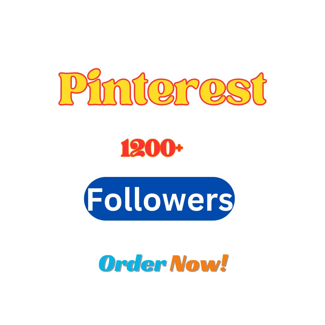Add 1200+ Pinterest followers non drop and real followers Life Time guaranteed