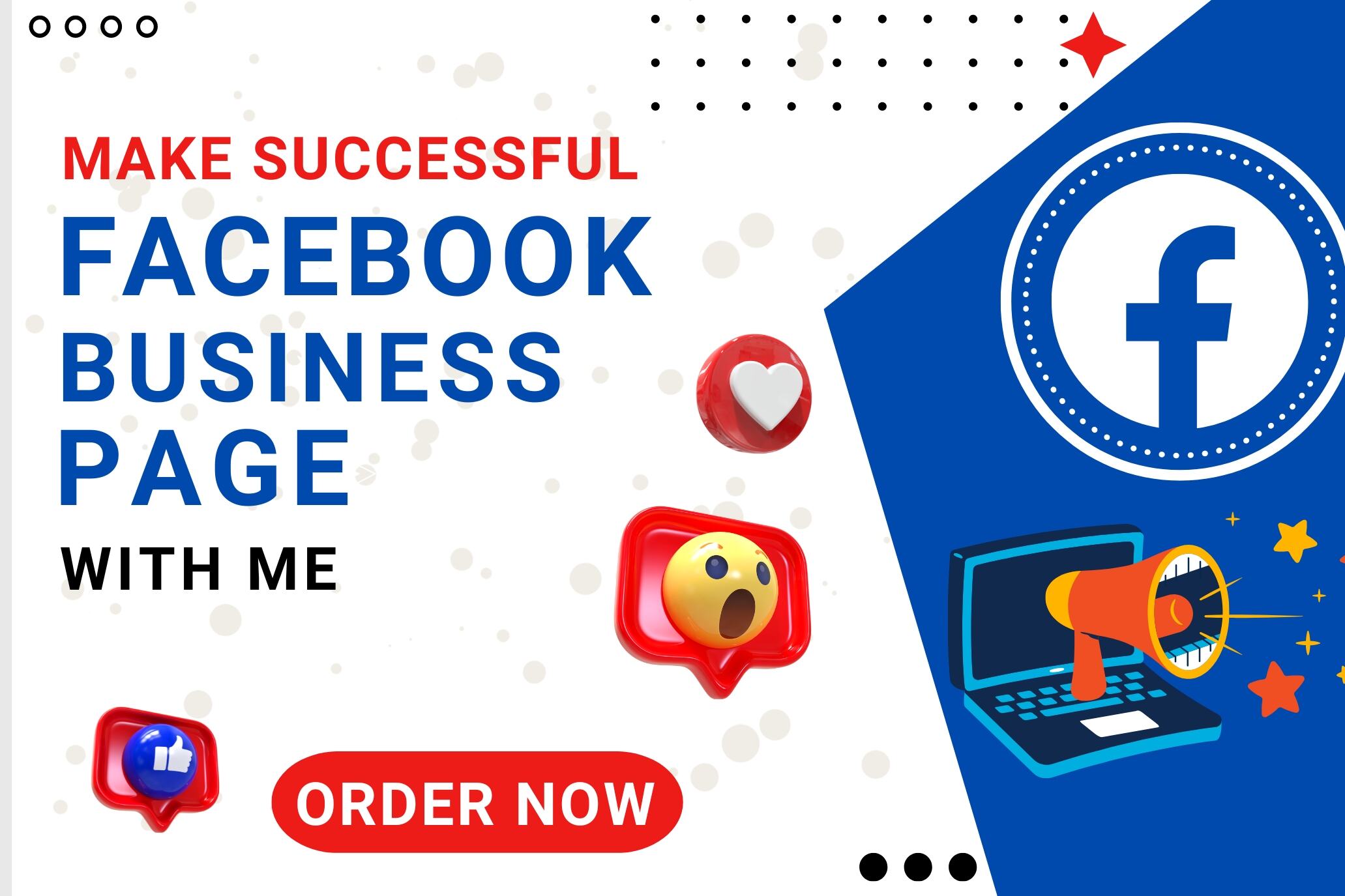 I will create, set up and design professional Facebook business page
