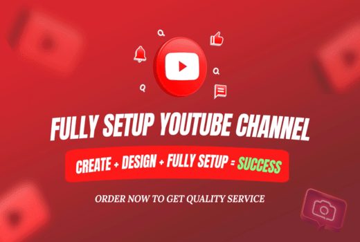 I will make and fully setup YouTube channel with hidden features