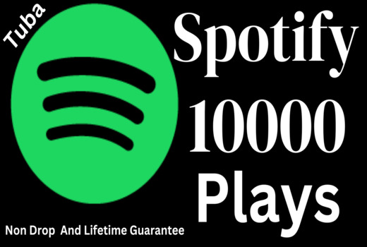 Get 10,000 Spotify USA or A+ countries CA/EU/AU/NZ/UK. Permanent guarantee