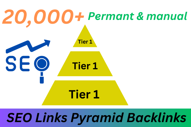 Boost Your Rankings 3 Tier 20,000+ SEO Link Pyramid Web 2.0 Backlinks