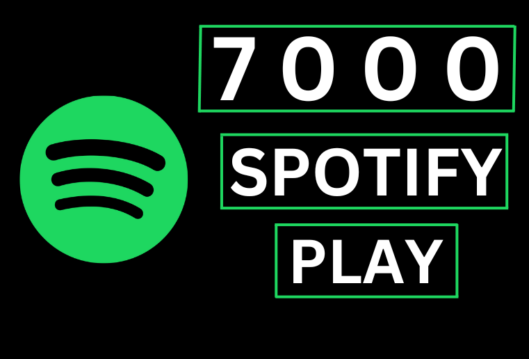 7000 Spotify Plays, High Quality, Royalties Eligible Non – Drop AND lifetime Guaranteed.