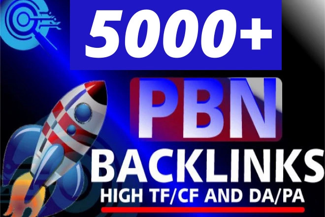 High Quality 5000+ Permanent Homepage PBN Web 2.0 Backlinks with High DA PA TF CF