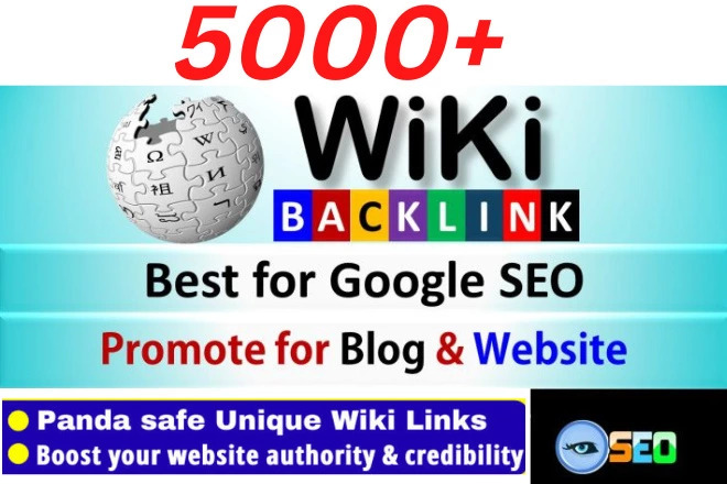 Do Follow 5000+ High Authority Powerful Wiki Article Backlinks High DA PA