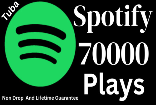 Get 70,000 Spotify USA or A+ countries CA/EU/AU/NZ/UK. Permanent guarantee