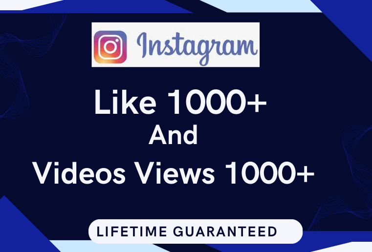 I will provide 1000+ HQ Instagram Post like & 1000+ Video views, Non-drop &  Active Users