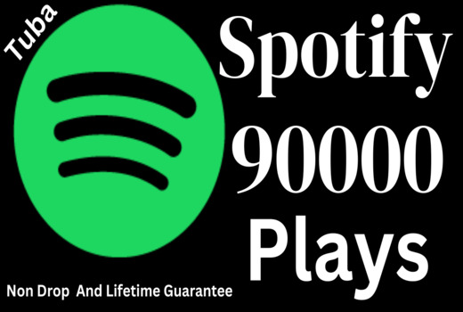 Get 90,000 Spotify USA or A+ countries CA/EU/AU/NZ/UK. Permanent guarantee