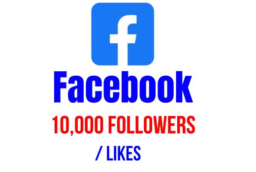 Get 10,000+ Facebook page likes/followers, Real user, Non-drop, Lifetime guaranteed