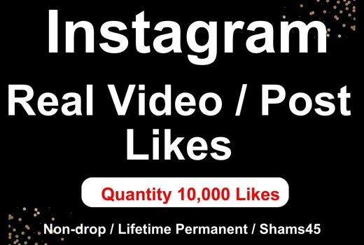 Get 10000+ Instagram Likes Instant, Non-drop, and lifetime guaranteed