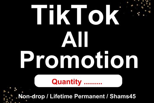 Get 1000+ Tiktok Followers, 200k Views, 5k Share , High quality, lifetime guaranteed